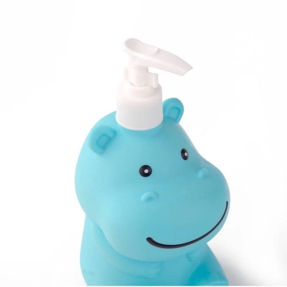 NWT Target Bullseye Playground Bundle of 4 Blue Hippo Kid's Bathroom Accessories